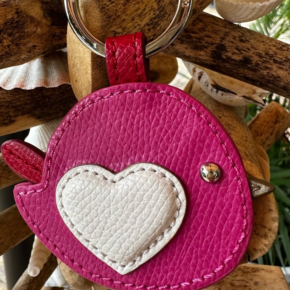 Coach Fuchsia Bird Keychain - Picture 4 of 9